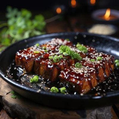  Le Tofu Rôti au Miel: Une Explosion de Saveurs Douces et Épicées dans la Cuisine Quzhou !